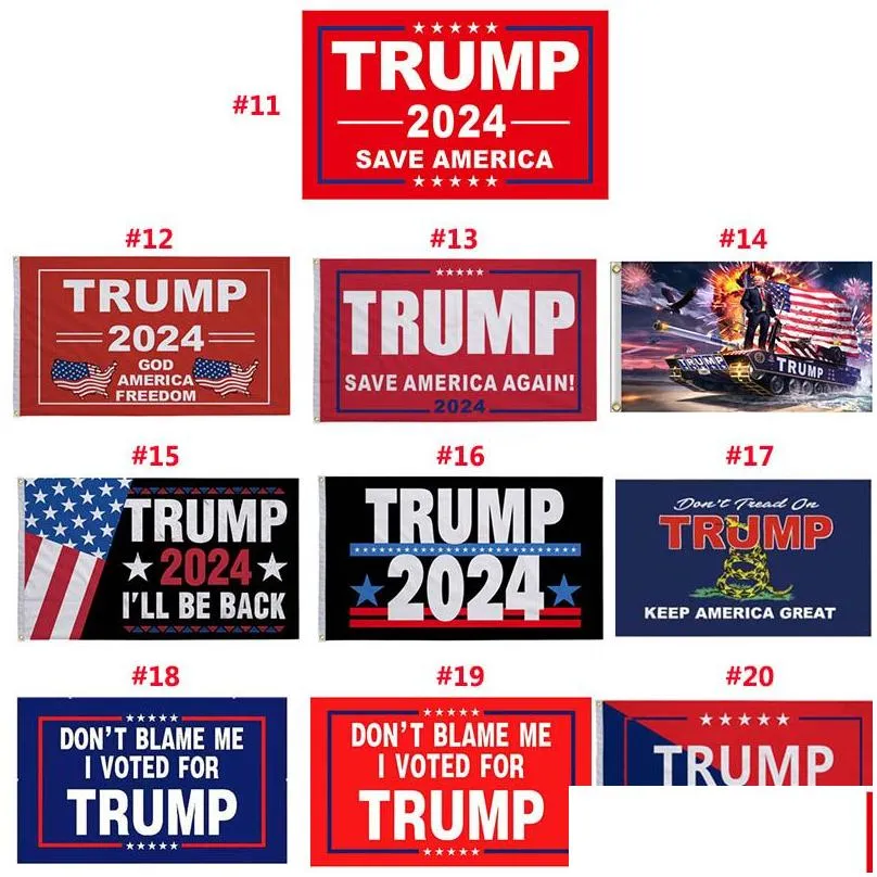 20 styles trump flags 3x5 ft 2024 re-elect take america back flag with brass grommets patriotic