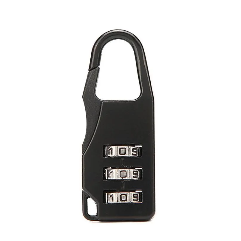 3 mini dial digit lock number code password combination padlock security travel safe lock dh8888