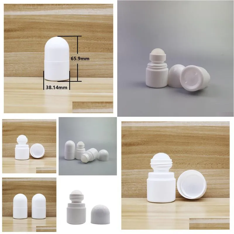 wholesale 30ml plastic roll on bottles white empty roller bottle 30cc rol-on ball bottle deodorant perfume lotion light container