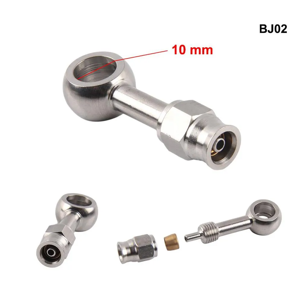 1pc stainless steel an3 to an -3 straight brake swivel hose ends car fitting brake kits