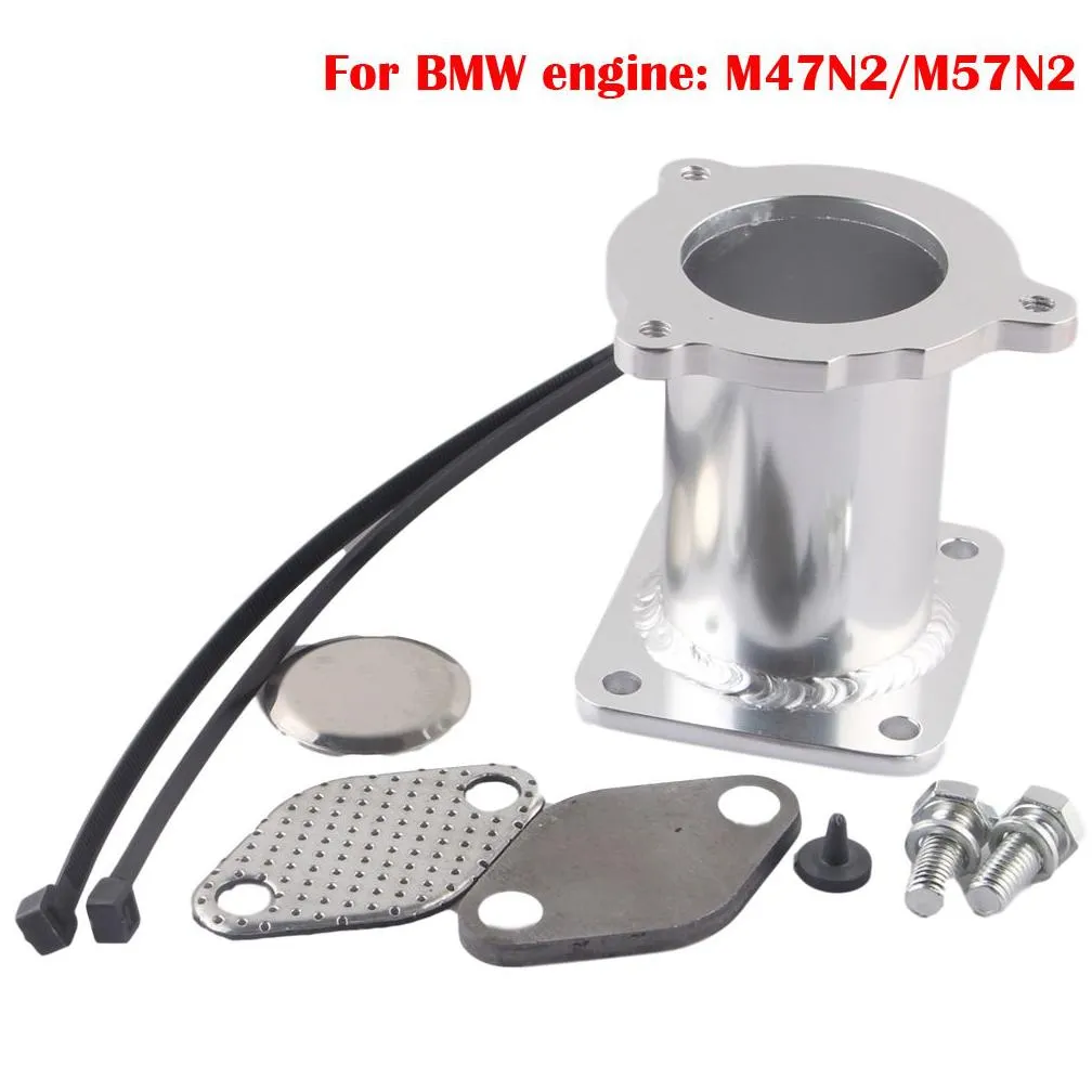 aluminum egr removal valve kit blanking bypass for bmw 3 series e90 e91 e92 e93 320d 325d 330d xd intake exhaust valve