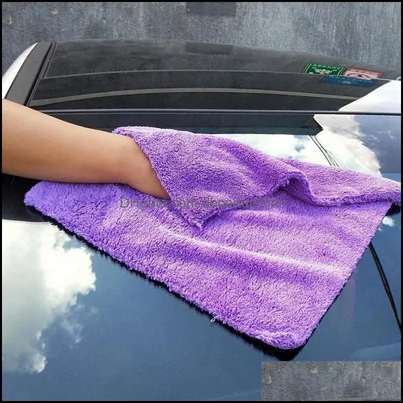 Car Sponge Cleaning Drying Cloth Wash Microfiber Towel Super Absorbent Ultra Soft Edgeless Detailing Waxing Toalla 500GSMCar