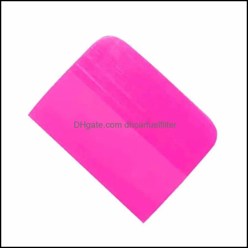 Car Sponge Pink Scraper Soft Rubber Window Squeegee Tint Tools Glass Water Wiper Vinyl Wrap Blade Auto Home Office W91FCar