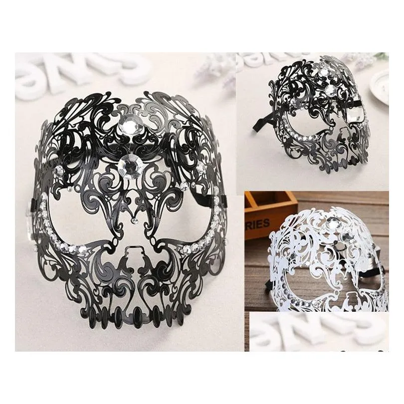 mask venice cosplay openwork pattern wroughtiron diamond black white mask masquerade eye mask party queen full face mask halloween