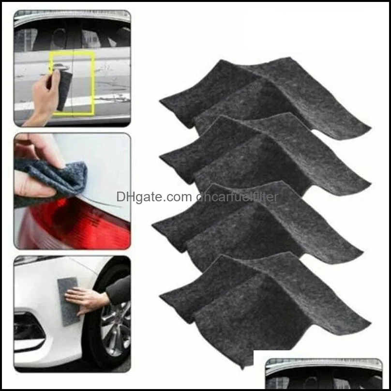 Car Sponge 4Pcs Nano Scratch Repair Cloth Sparkling Remover AccessoriesCar
