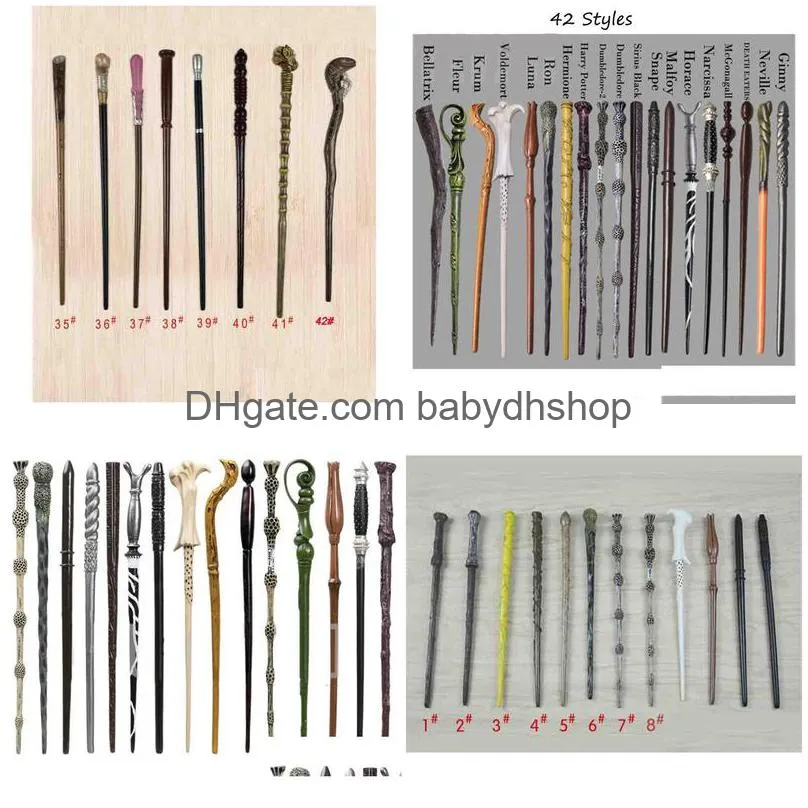 2022 creative cosplay 42 styles hogwarts series magic wand magic stick upgrade resin magical wand