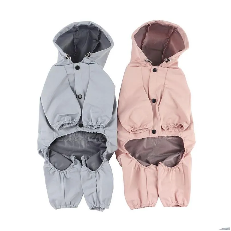 pet dog apparel waterproof breathable reflective dog raincoat puppy coat clothing pet supplies