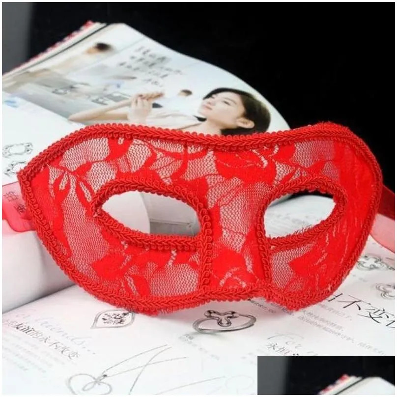 black red white women sexy lace eye mask party masks for masquerade halloween venetian masquerade masks 2020 q0806