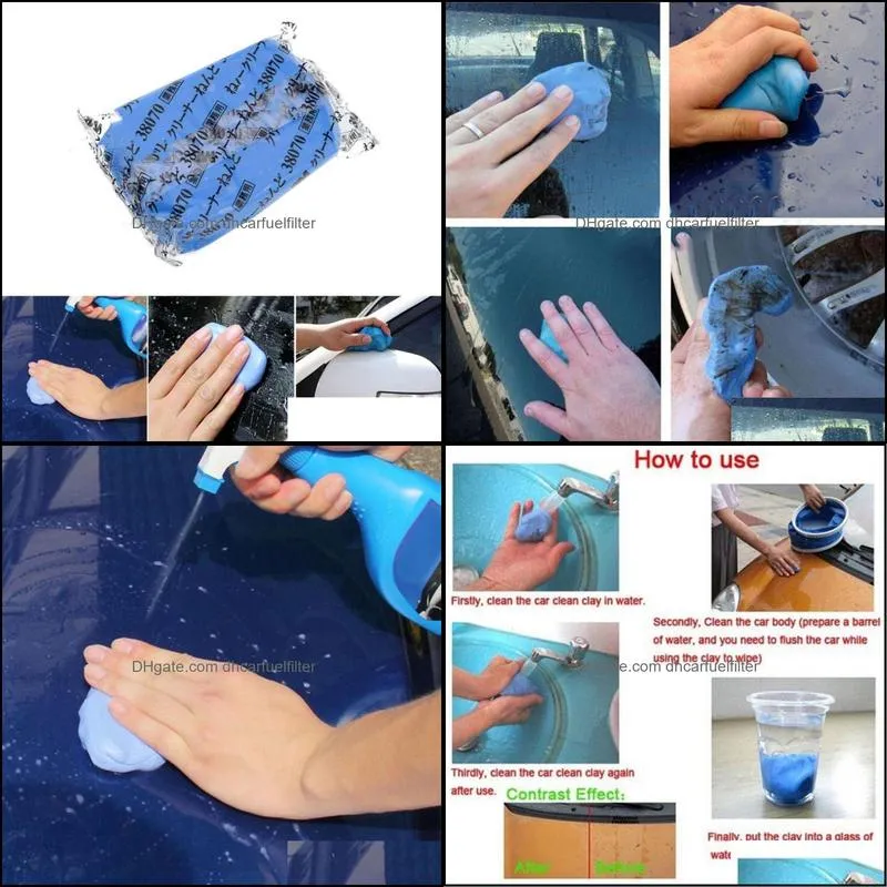 Car Sponge Magic Clean Clay Bar Blue Cleaning Detail Care Tool Sludge Washing Mud WasherCar