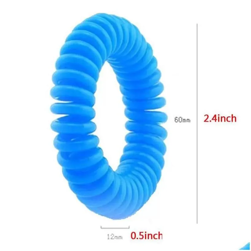 pest control stock mosquito repellent bracelet elastic coil spiral hand wrist band telephone ring chain anti-mosquito bracelets drop