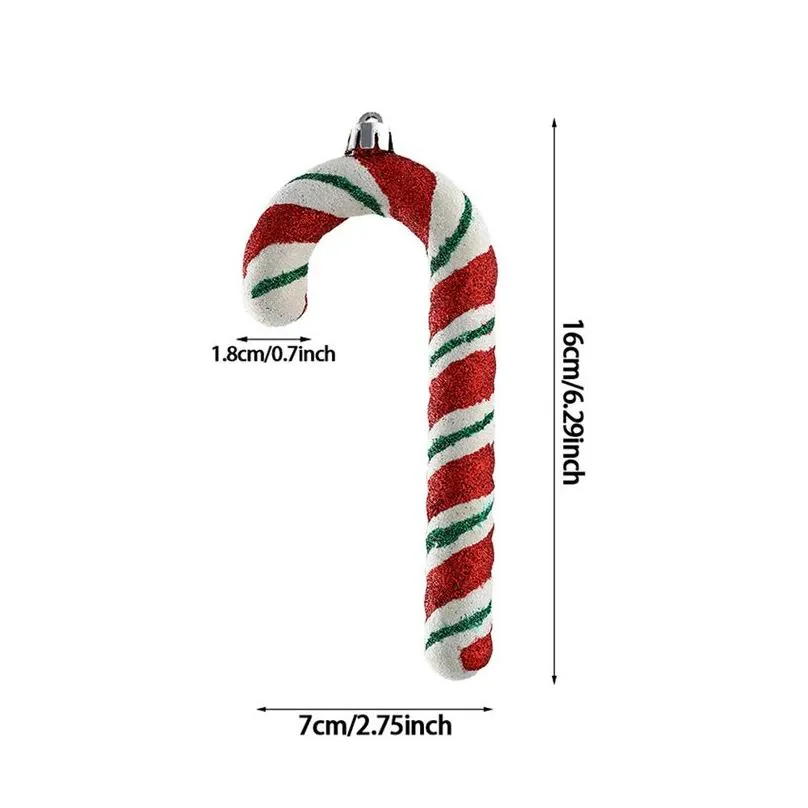 Christmas Decorations Big Candy Cane Canes Tree For Home Party Year Xmas Hanging Ornaments 220914