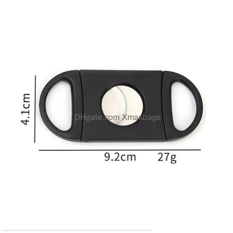 plastic cigar knife portable manual cigar cutter household smoking accessories 3 colors