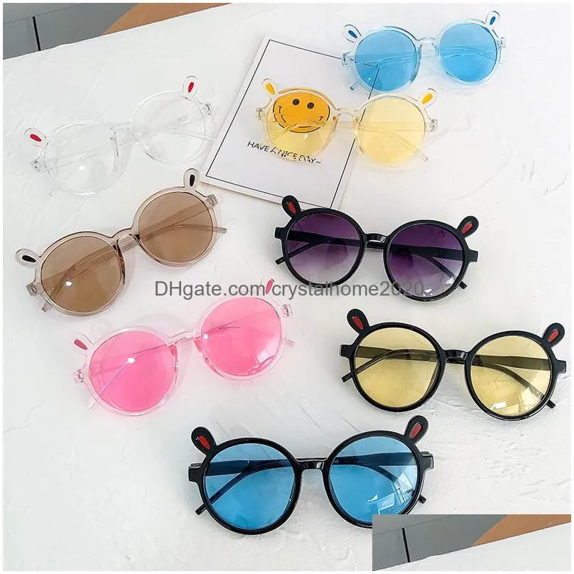 cute acrylic kids sunglasses party girl boy children rabbit ear sun glasses dancing birthday gift