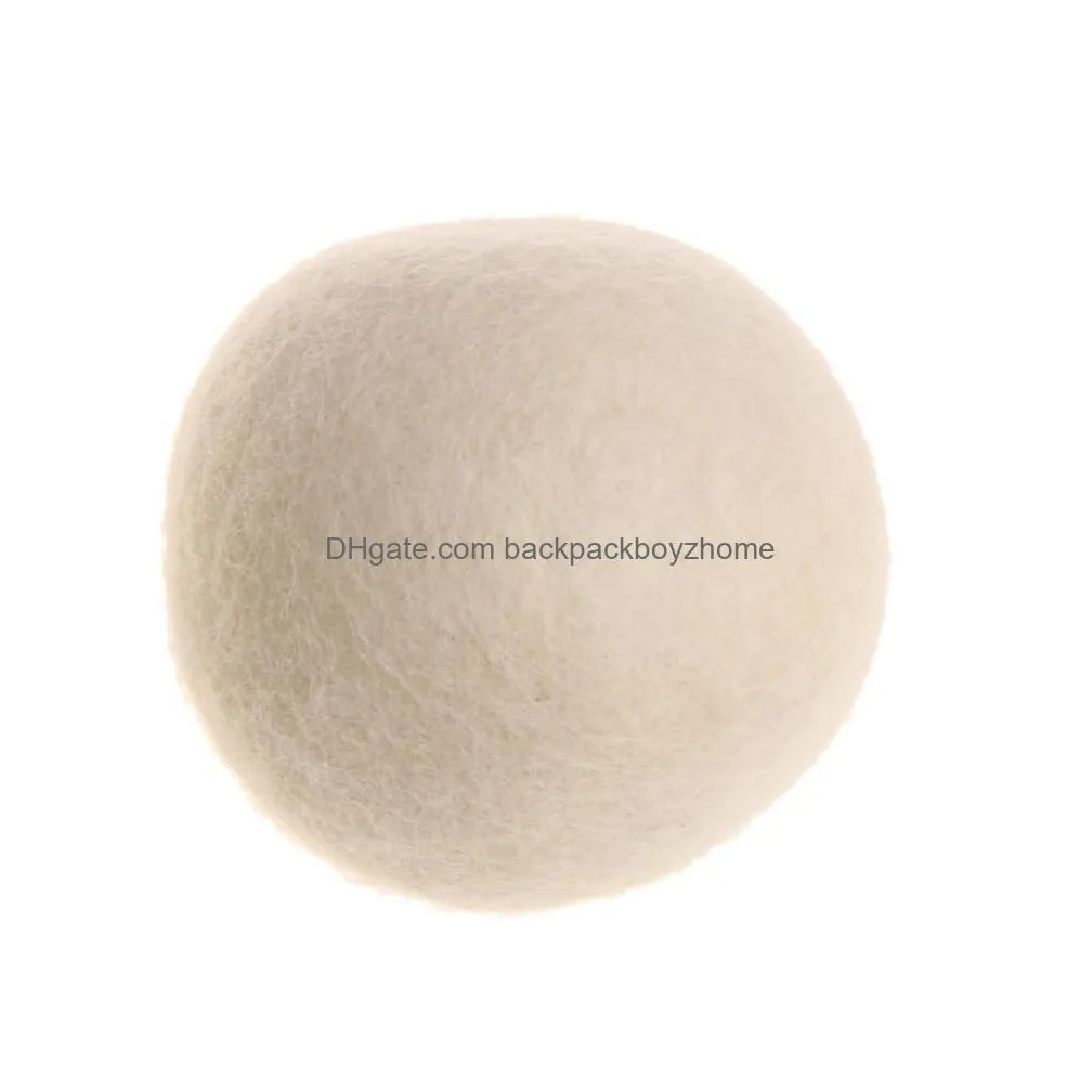 new!!! 7cm reusable laundry clean ball natural organic laundry fabric softener ball premium organic wool dryer balls xu