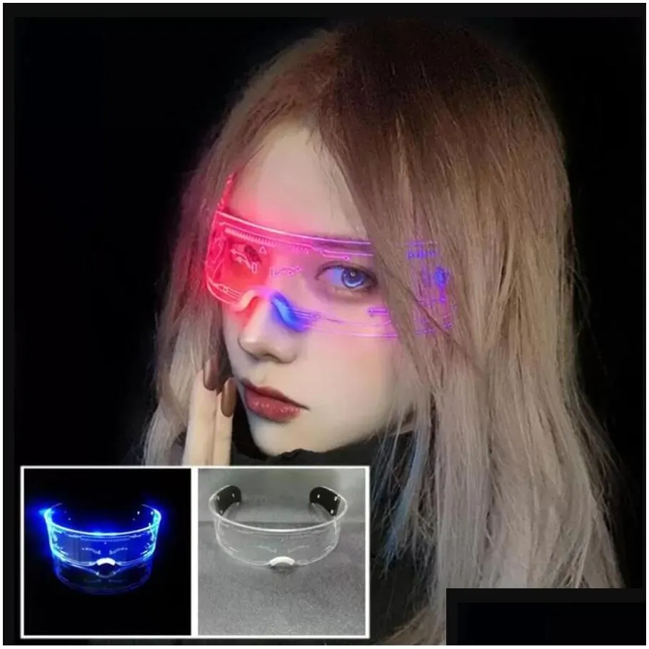 christmas colorful luminous glasses for music bar ktv valentines day party decoration led goggles festival performance props gift