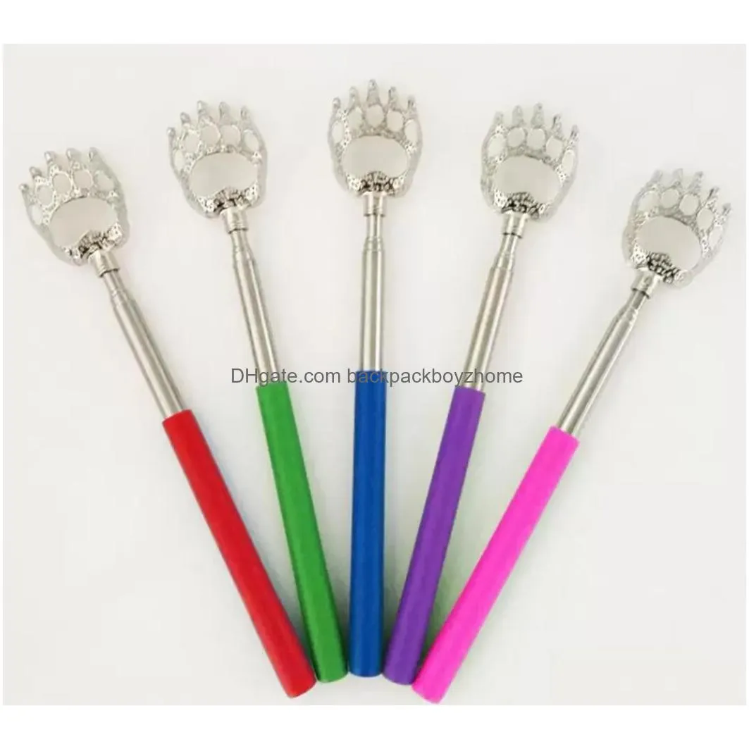 housekeeping telescopic bear claw back scratcher easy to fall off healthy stainless steel