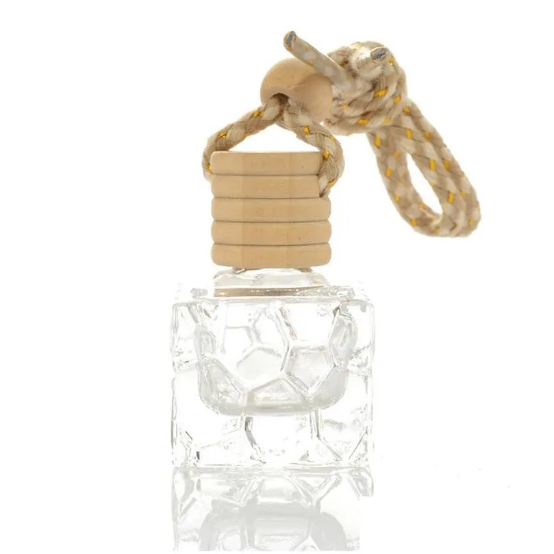 wholesale hanging car perfume bottles empty air freshener diffuser bottle pendant ornament refillable fragrance  oil diffuser decor