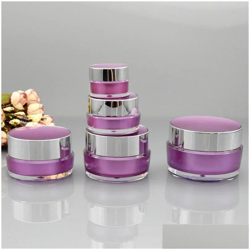 wholesale 5g 10g 20g 30g acrylic cosmetic cream jar bottle face cream pot lotion bottle sample container