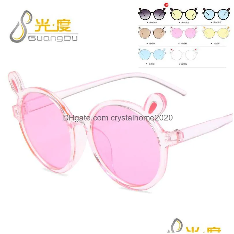 cute acrylic kids sunglasses party girl boy children rabbit ear sun glasses dancing birthday gift