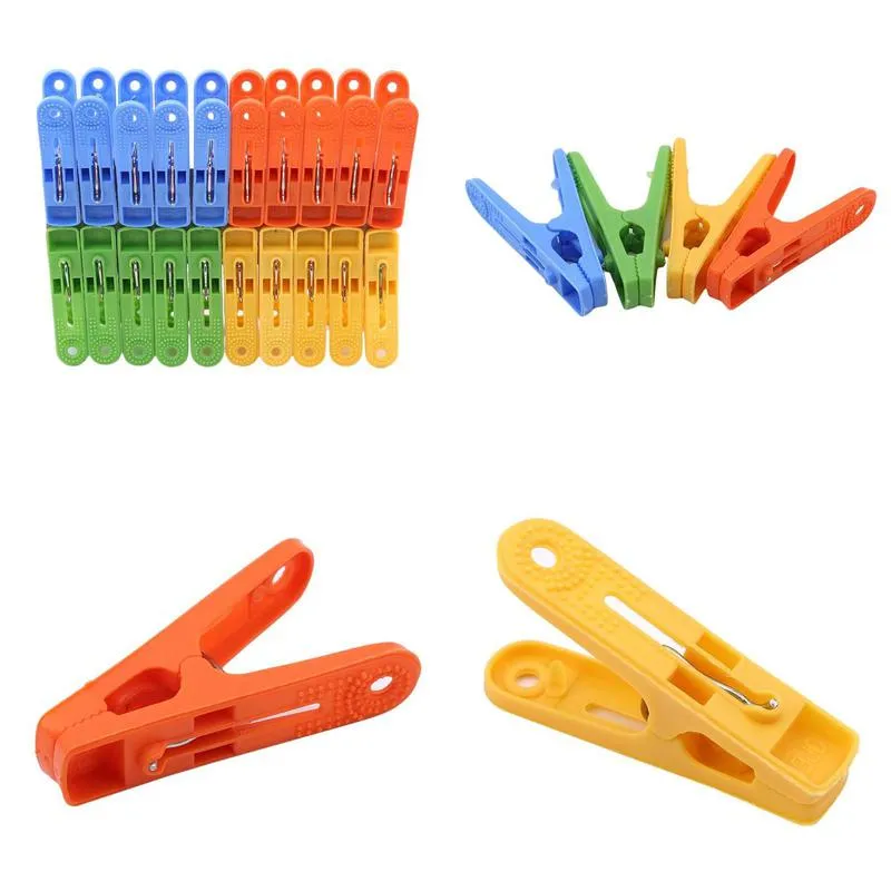 100pcs/lot windproof clothespins plastic clothes clip hanger underwear socks drying clip clothespins proof clothespins