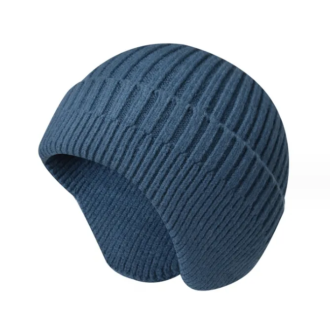 54-58cm men women girls thick warm ear protection beanie cap mens and womens knit hat hats fashion warmth winter caps knitted for gift