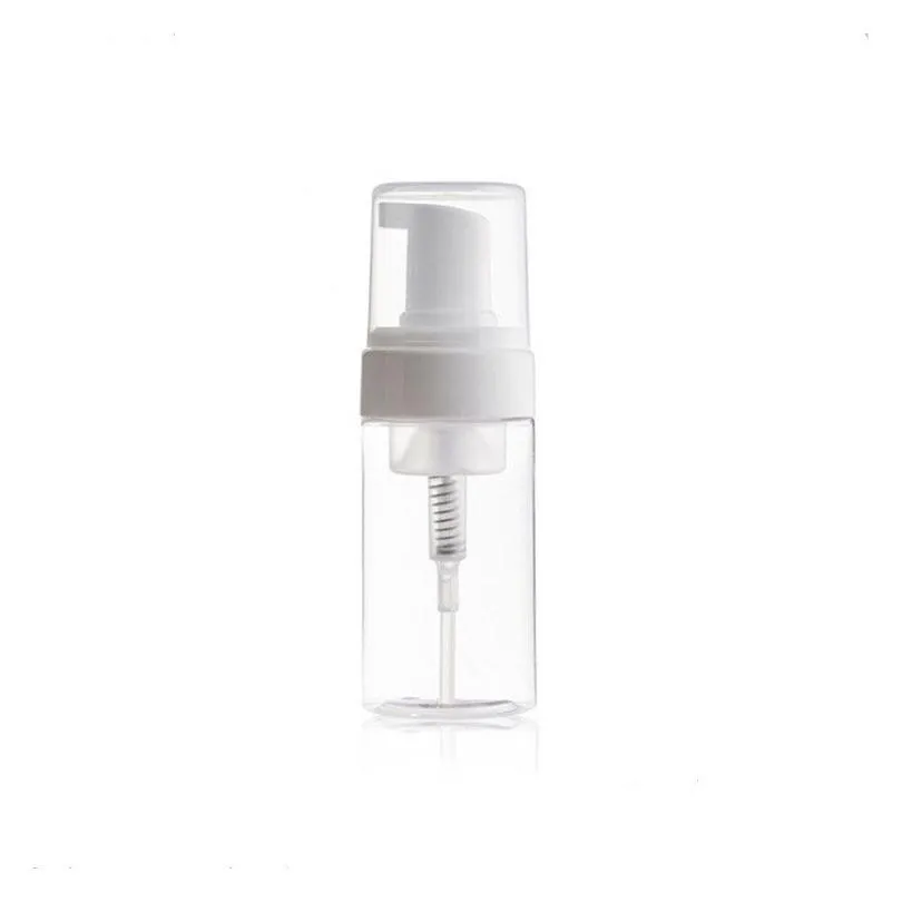 wholesale 100ml plastic empty foamer pump bottle travel liquid foaming containers dispenser jar pot for cosmetic facial cleanser