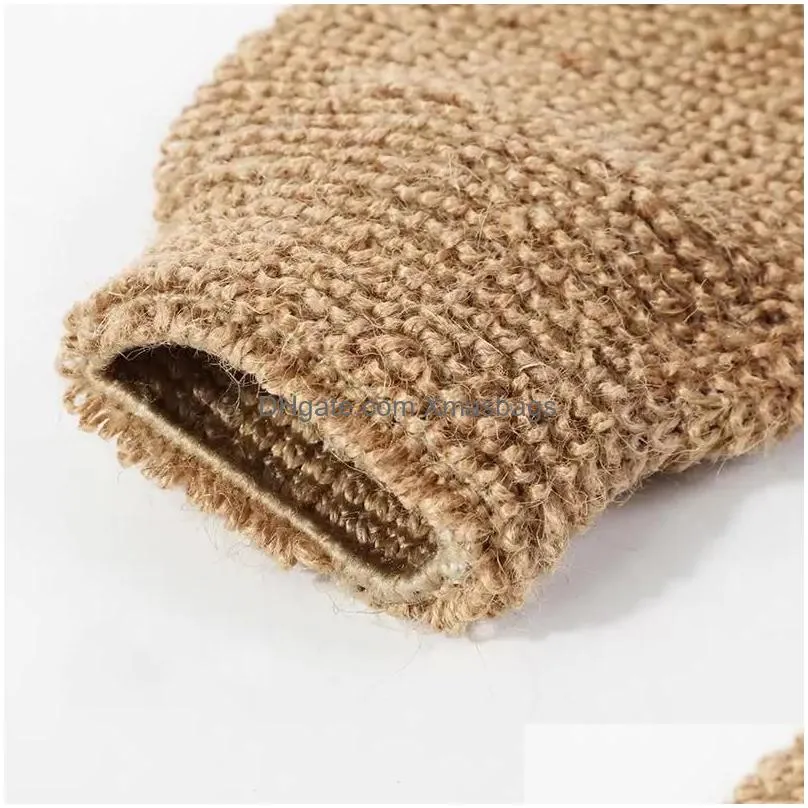 bath scrubbers peeling exfoliating gloves shower body brush jute gloves foaming bath towel wipe massage without asking for help