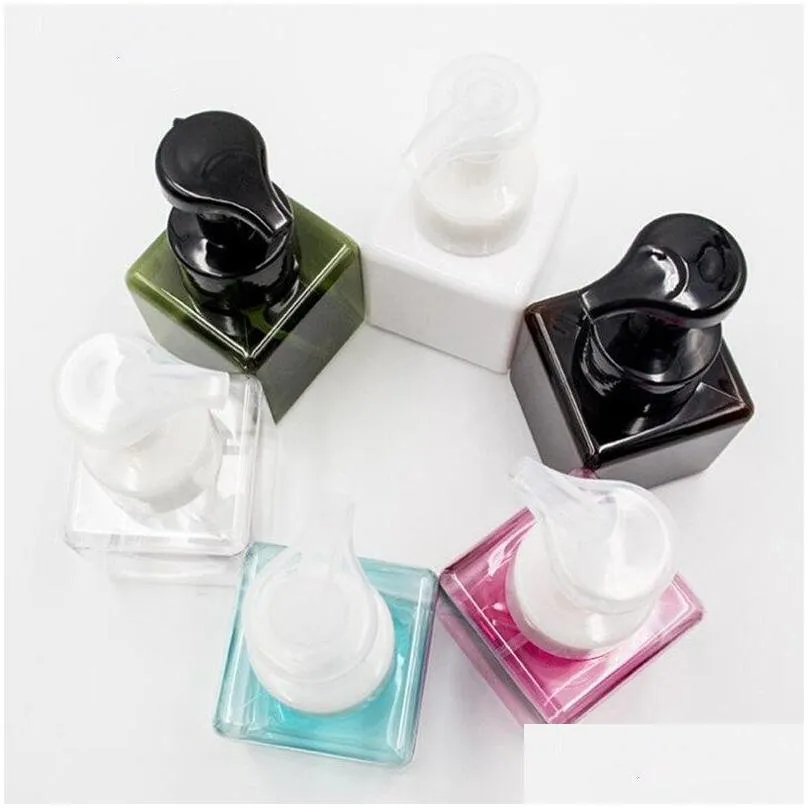 wholesale 250ml/8.5oz plastic foaming pump soap dispenser bottle refillable portable empty foaming hand soap dispenser bottle