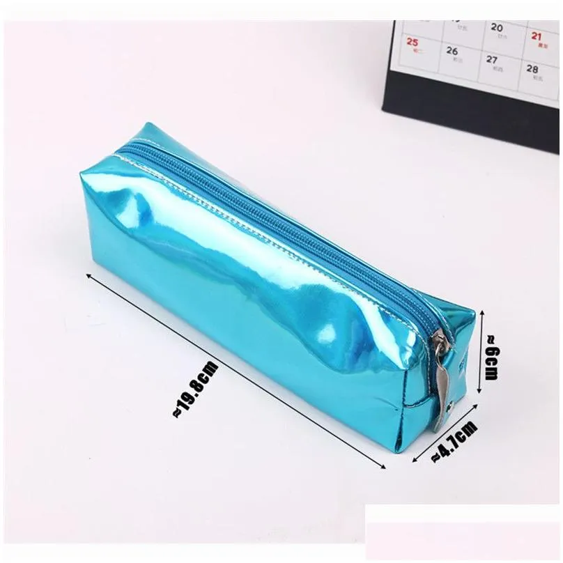 wholesale kids pencil case fashion pencils bags girls make up case stationery bags fashion pvc pencil bag