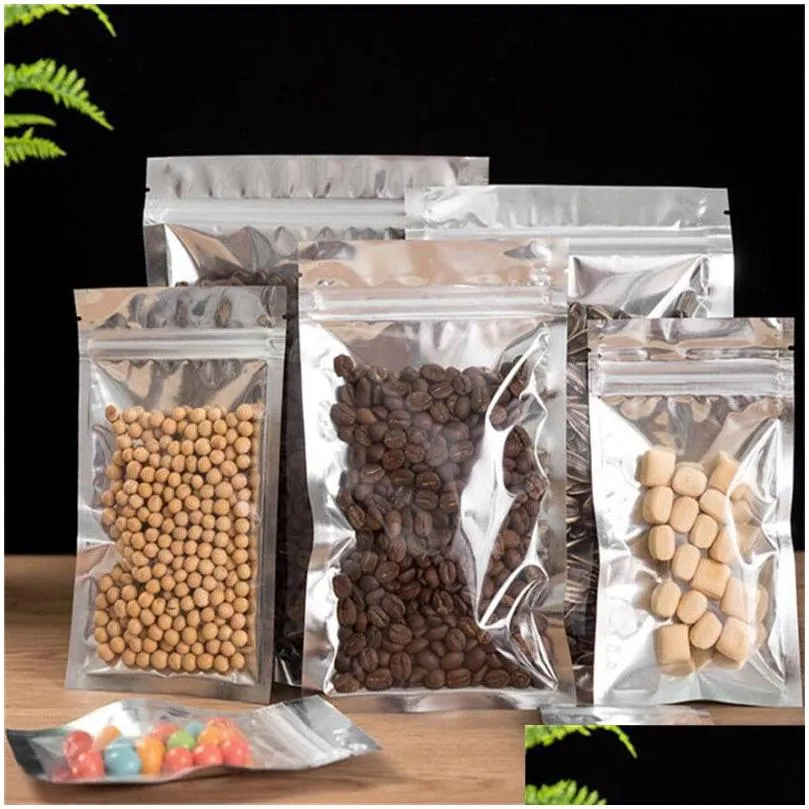 wholesale smell proof bag resealable zipper bags food storage packaging pouch empty aluminum foil self seal pouches