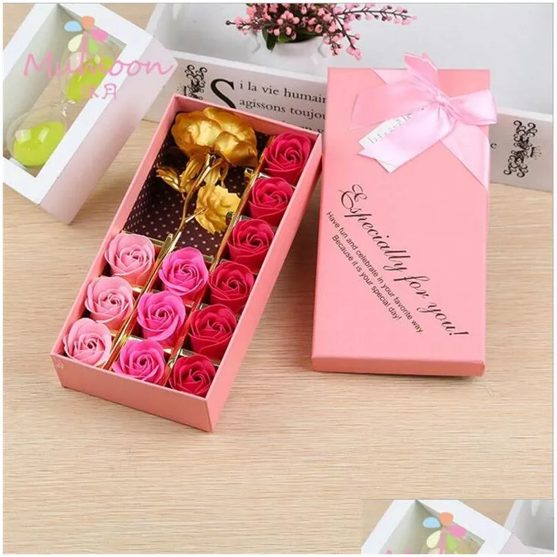 artificial flowers simulation roses soap flower creative roses for valentines day gift flower rose