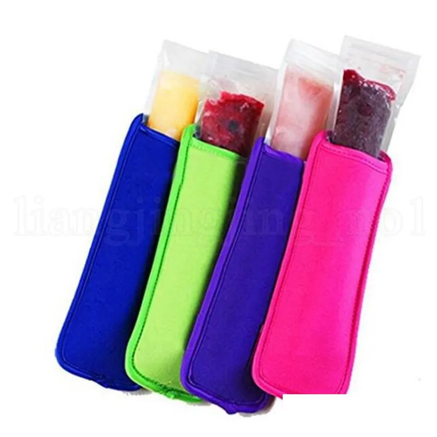 neoprene ice popsicles sleeve holder popsicle bags zer  sleeve holders reusable summer popsicle ices