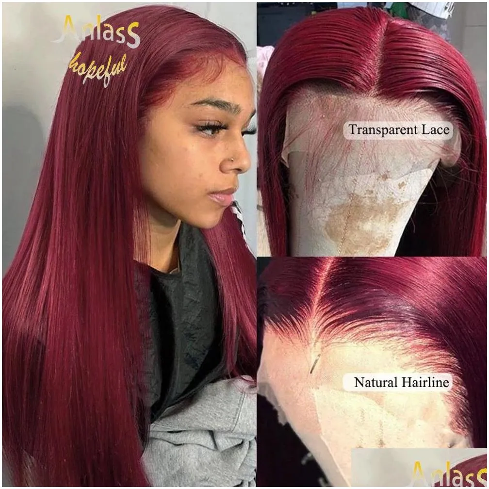  613 blue/pink/purple/yellow/red colorful brazilian straight lace front wig pre plucked lace frontal synthetic hair wig for women