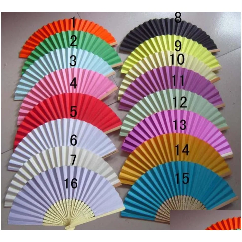 personalise hand-painted foldable paper fan portable party wedding supplies hand dance fan gift chinese decoration