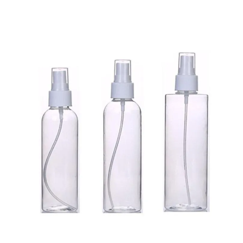 wholesale 10ml 20ml 30ml 50ml 60ml 80ml 100ml travel transparent perfume empty spray refillable bottle reusable plastic bottles