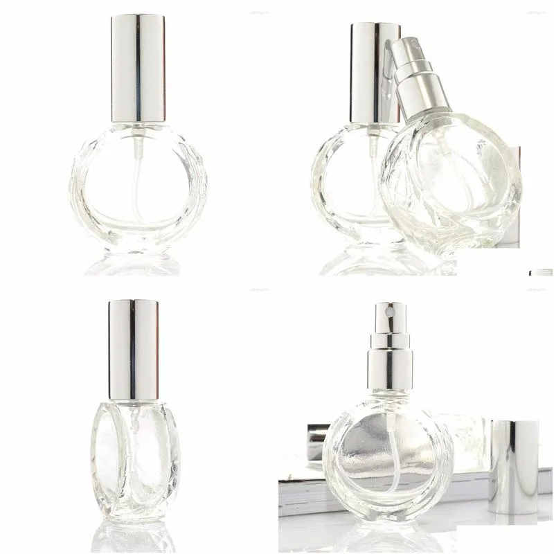 storage bottles spray bottle mini empty beauty cosmetic containers 10ml round perfume glass refillable travel atomizer portable