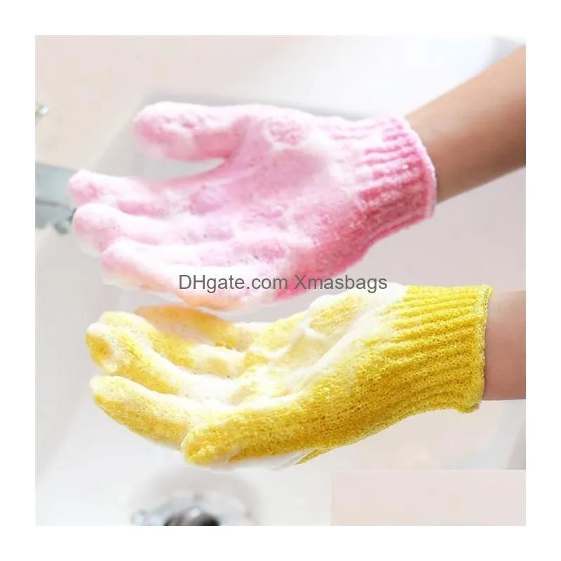 stock skin bath shower wash cloth shower scrubber back scrub exfoliating body massage sponge bath gloves moisturizing spa skin cloth