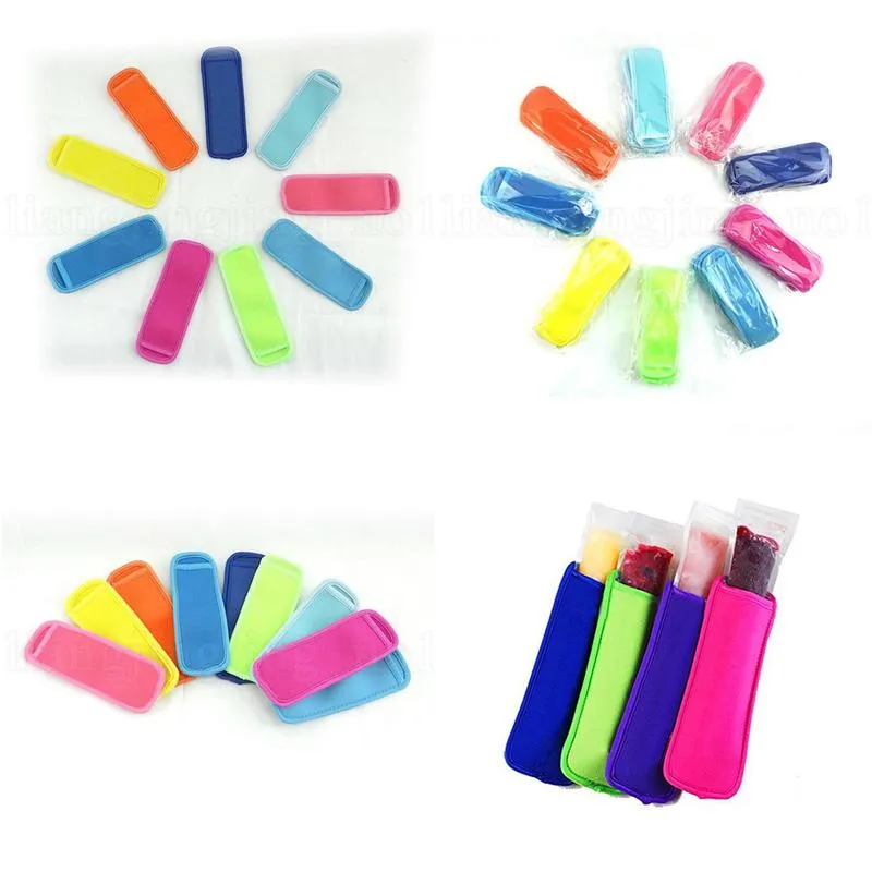 neoprene ice popsicles sleeve holder popsicle bags zer  sleeve holders reusable summer popsicle ices