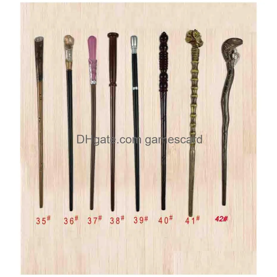 2022 new creative cosplay 42 styles hogwarts series magic wand magic stick new upgrade resin magical wand