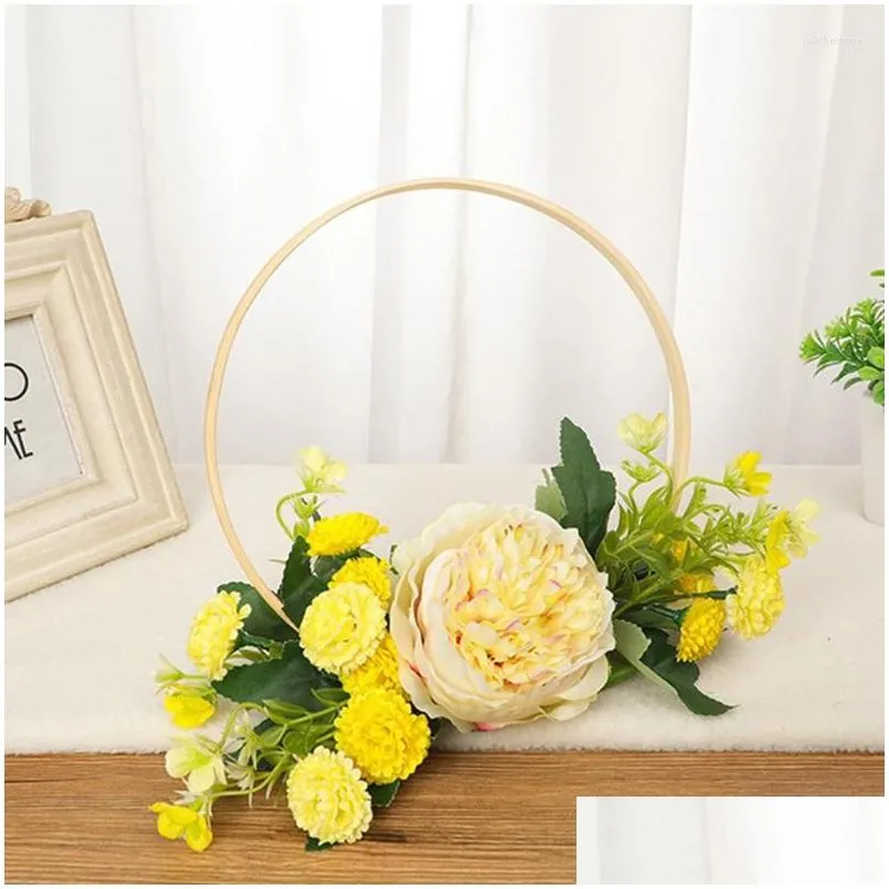 decorative flowers woven simulation forest peony wreath for your home decor during halloween/thanksgiving day/ autumns harvest day