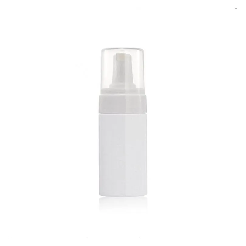 wholesale 100ml plastic empty foamer pump bottle travel liquid foaming containers dispenser jar pot for cosmetic facial cleanser