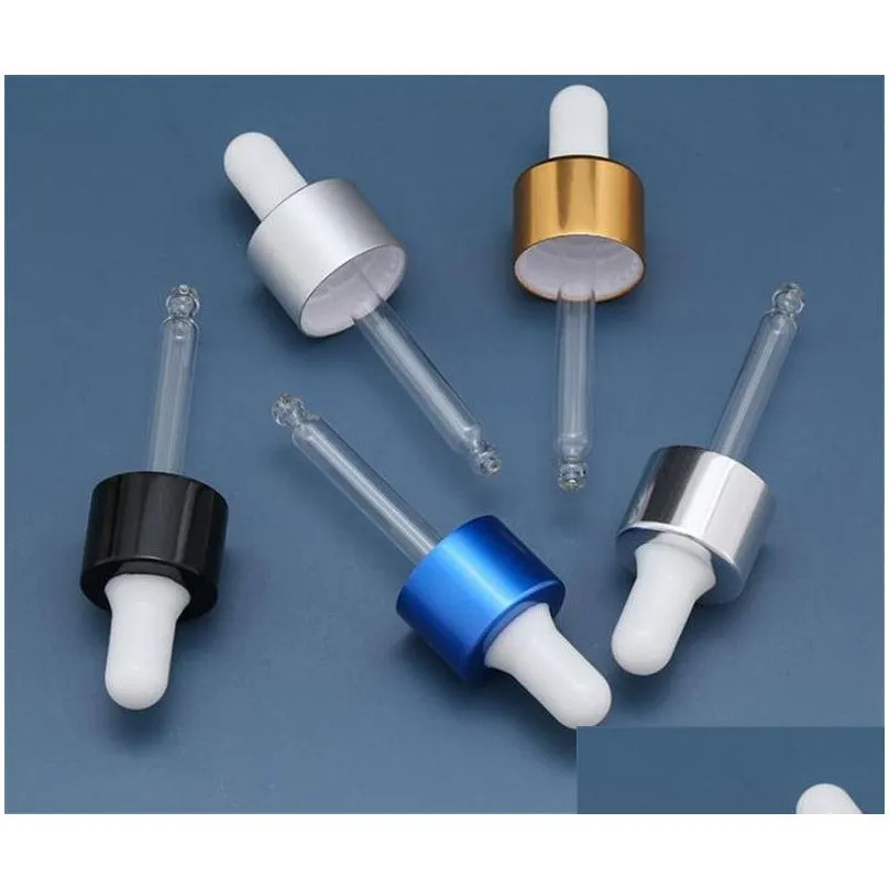 wholesale 30ml dropper bottle small empty glass for oil eye dropper bottles refillable bottle with metal screw mouth