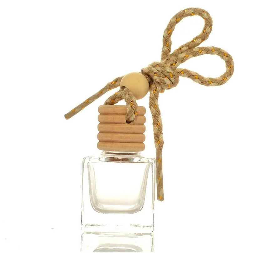 wholesale hanging car perfume bottles empty air freshener diffuser bottle pendant ornament refillable fragrance essential oil diffuser decor