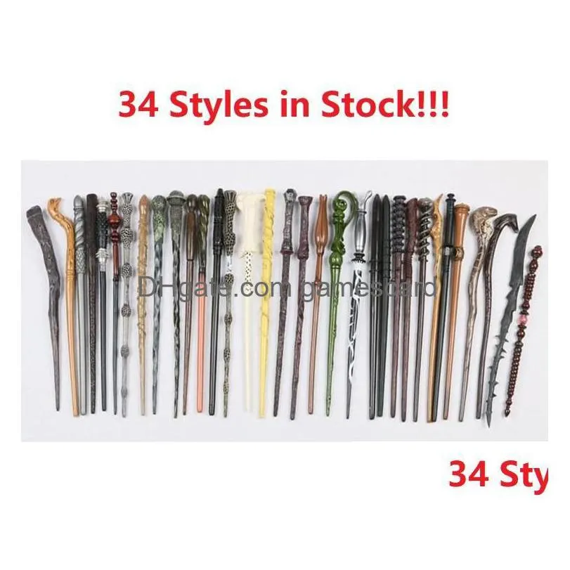 34 styles magic props creative cosplay magic wand tricks new upgrade resin magical wands kids christmas birthday party toy xmas halloween cosplay