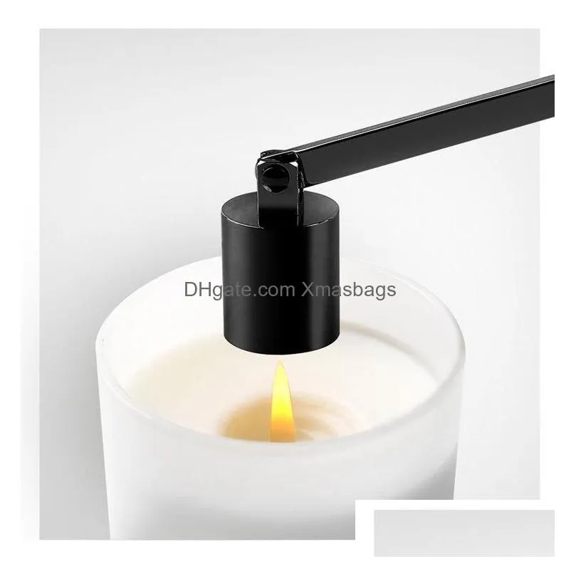novelty items candles extinguisher scented candle bell shaped candle snuffer stainless steel handle wick snuffers xu 0117