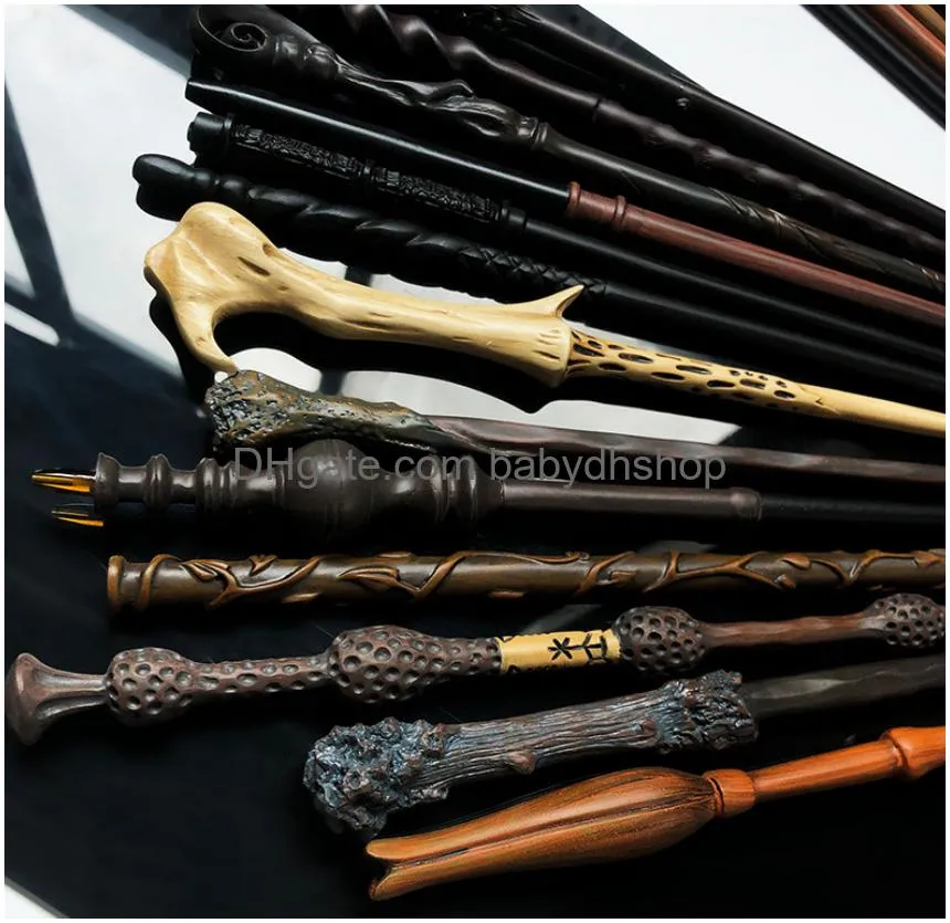 56 styles metal core magic wand magic props with high class gift box cosplay toys kids wands toy children christmas xmas birthday party