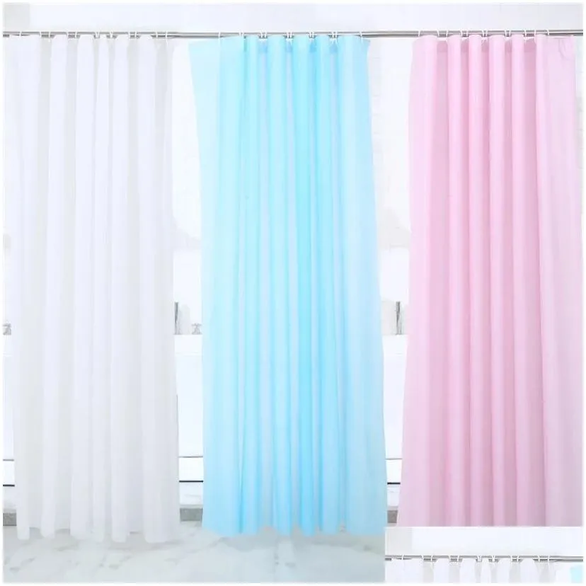 bathroom shower curtain white waterproof thick solid bath curtains for bathroom bathtub large wide bathing cover