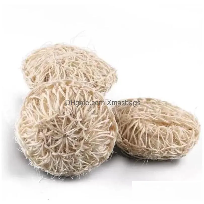 sublimation sisal bath sponge natural organic handmade planted based shower ball exfoliating cloghet scrub skin puff body scrubber