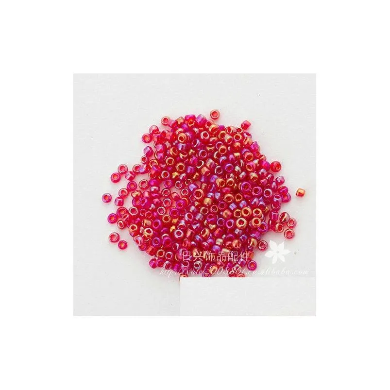 2mm 50g /3000pcs 20 colors czech glass loose seed spacer tube bugle beads for jewelry making diy garment accessory