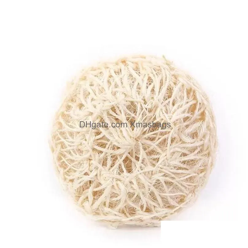 sublimation sisal bath sponge natural organic handmade planted based shower ball exfoliating cloghet scrub skin puff body scrubber